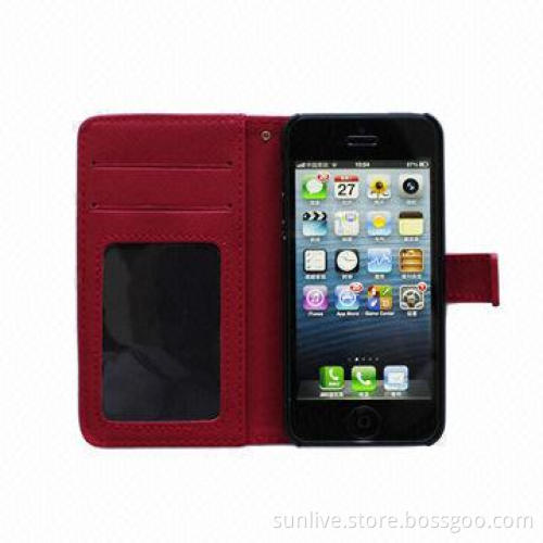 Wallet Leather Case for iPhone 5